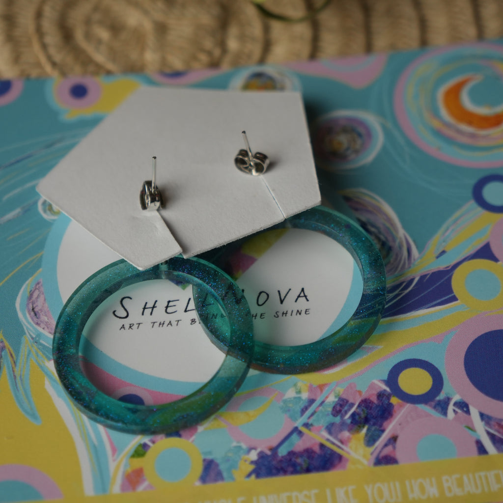 Mermaid Disco - Stud Earrings