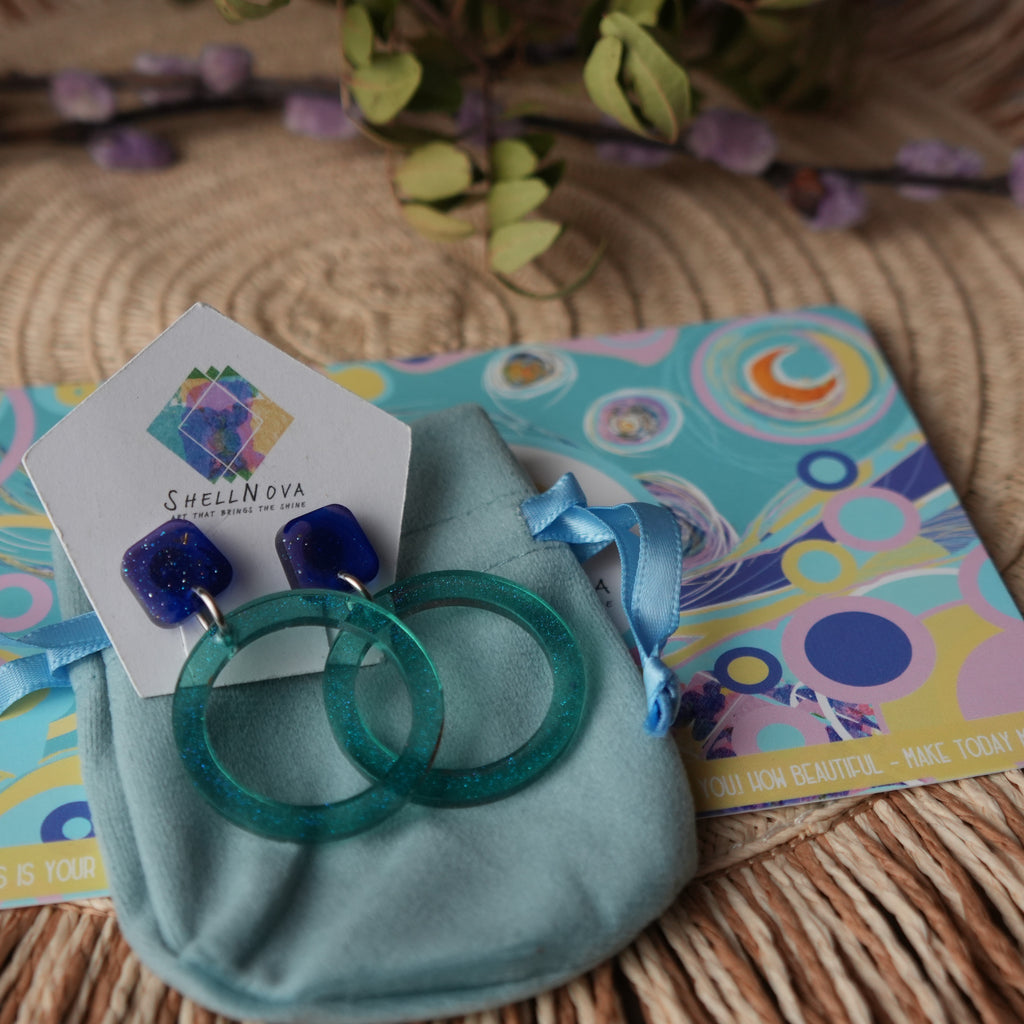 Mermaid Disco - Stud Earrings