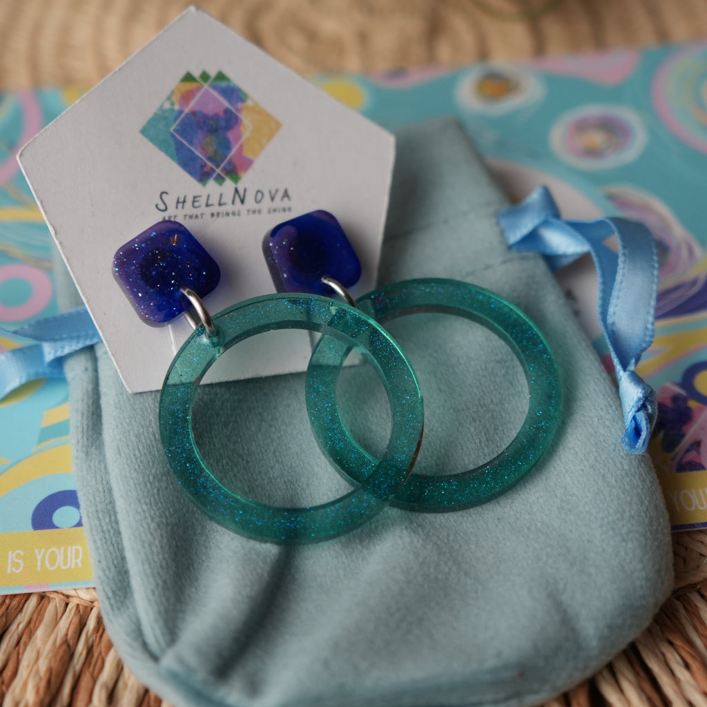 Mermaid Disco - Stud Earrings