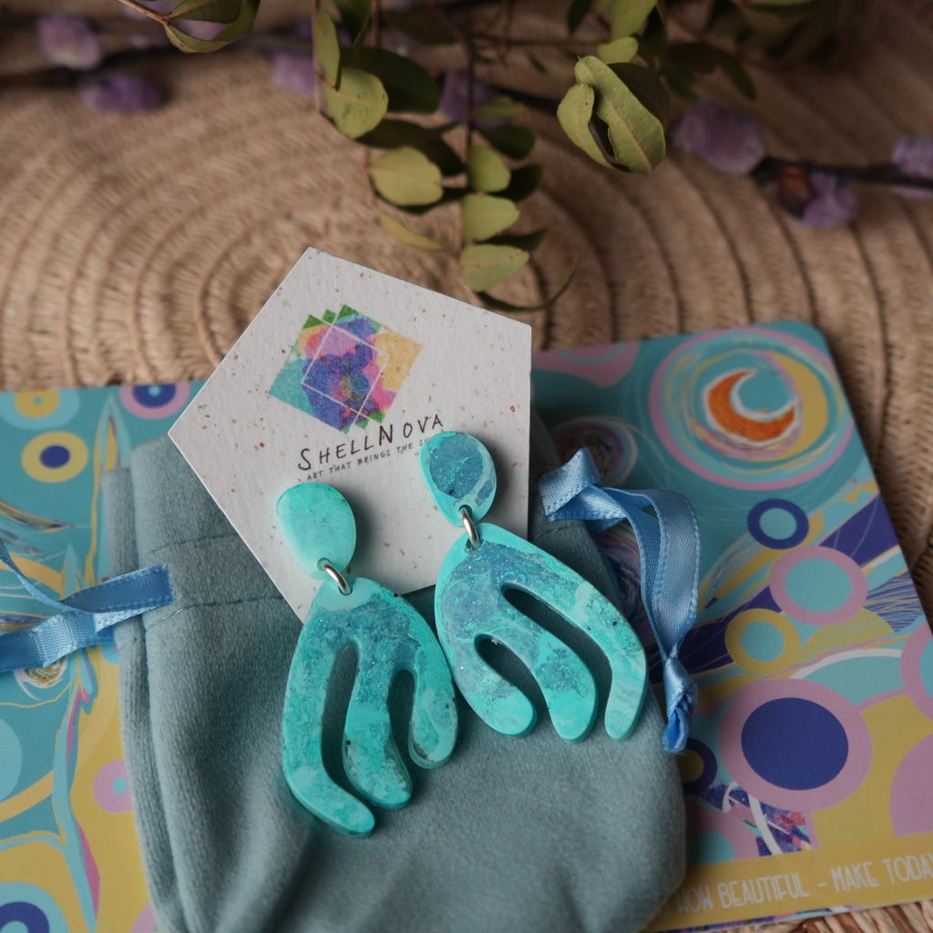 Coral Groove - Stud Earrings