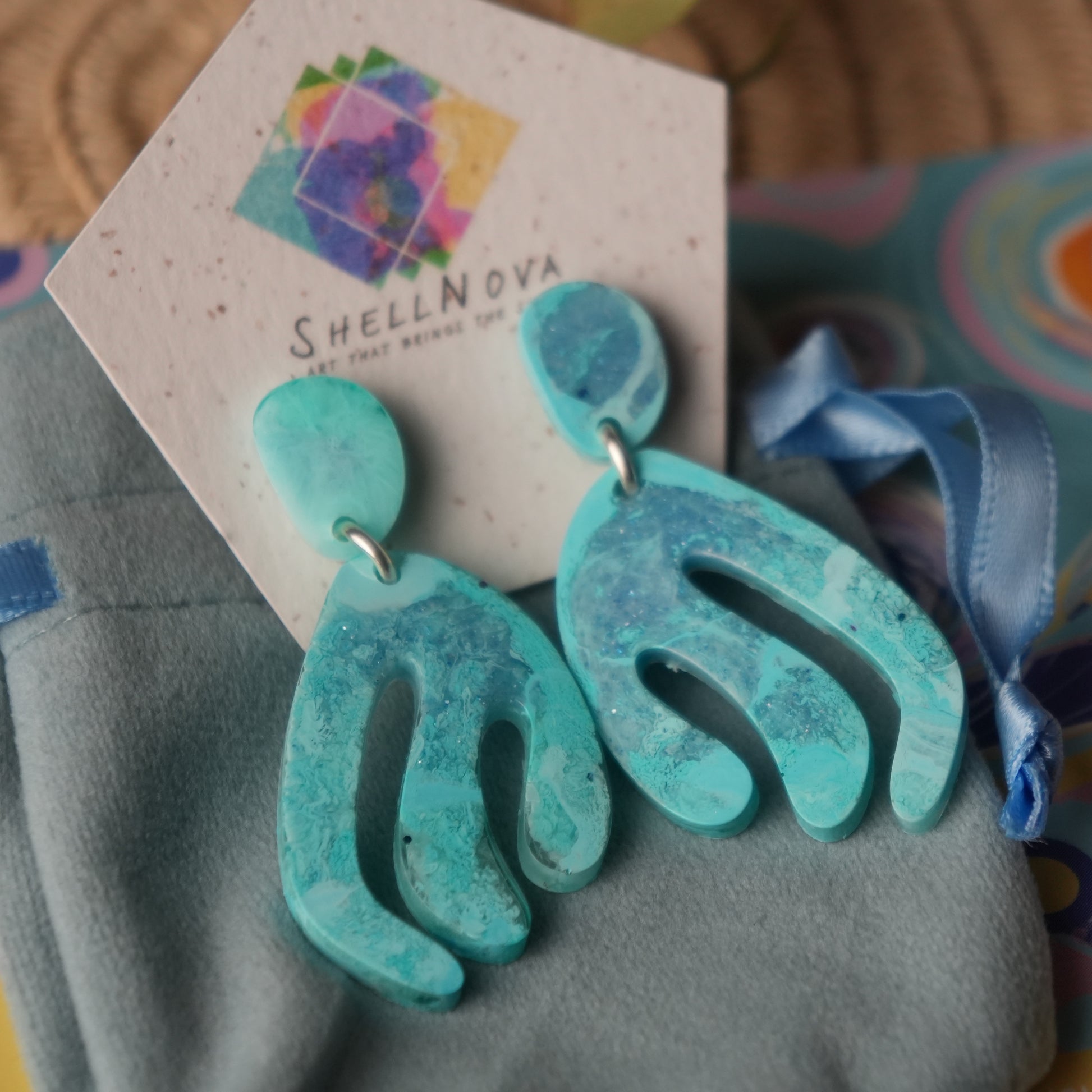 Coral Groove - Stud Earrings