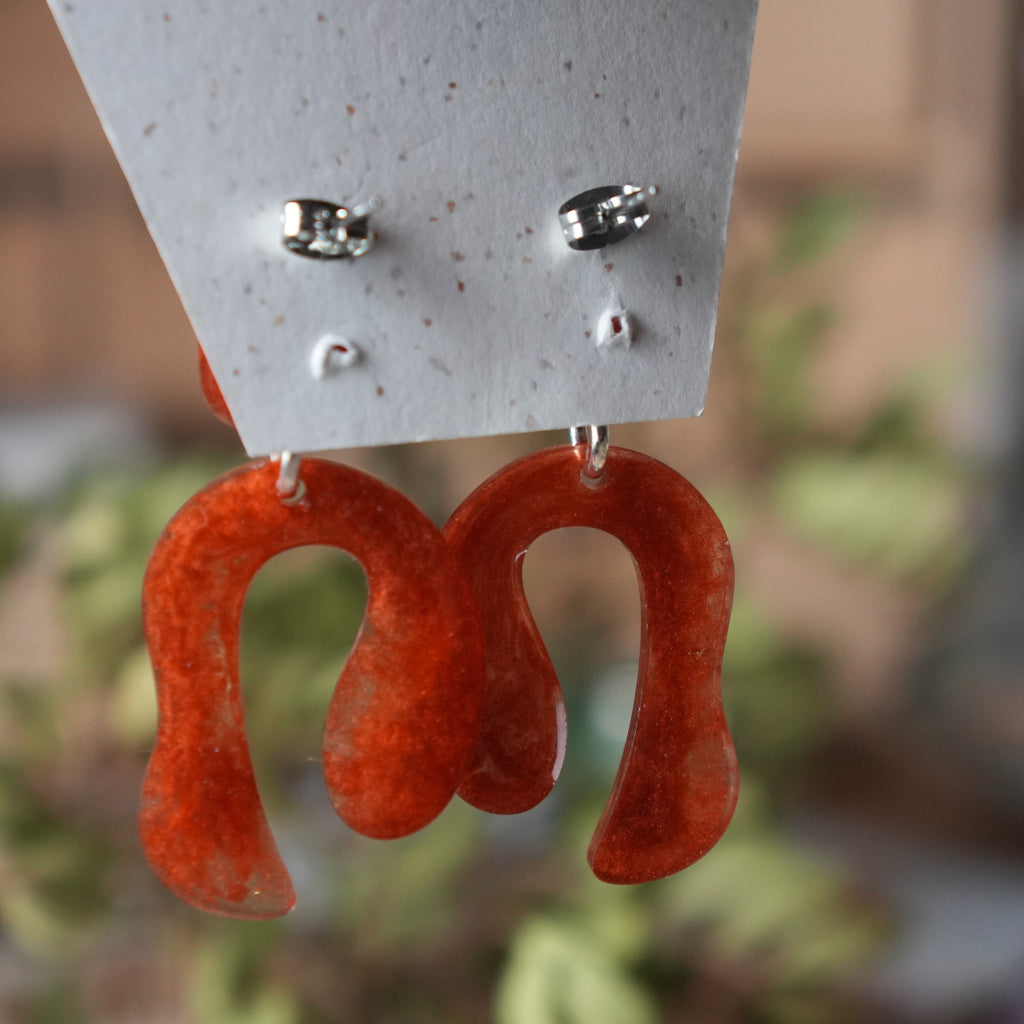 Coral Groove - Stud Earrings