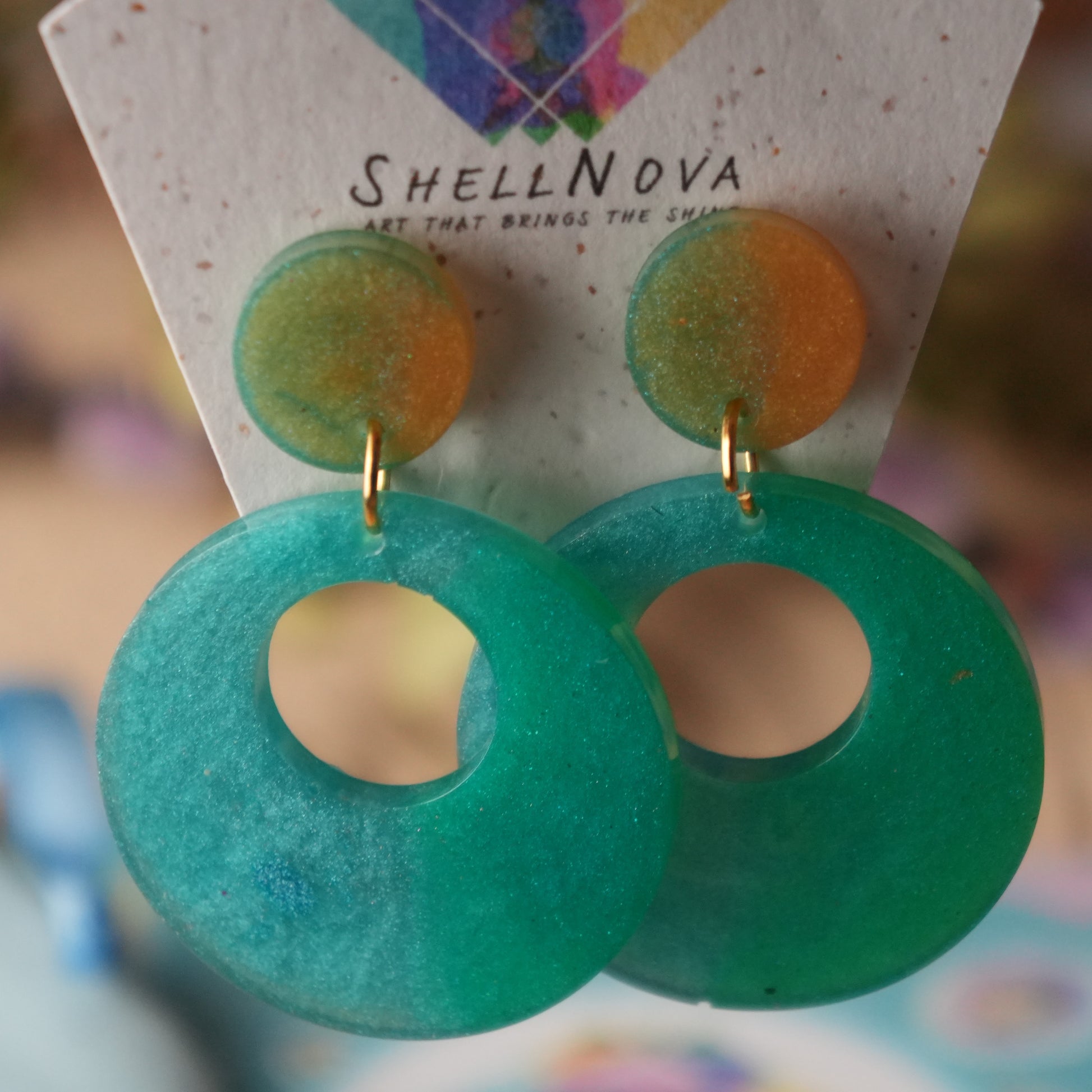 Tidal Shimmer - Stud Earrings