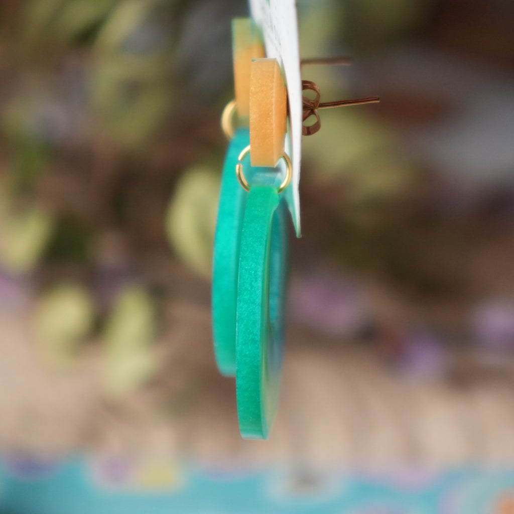 Tidal Shimmer - Stud Earrings