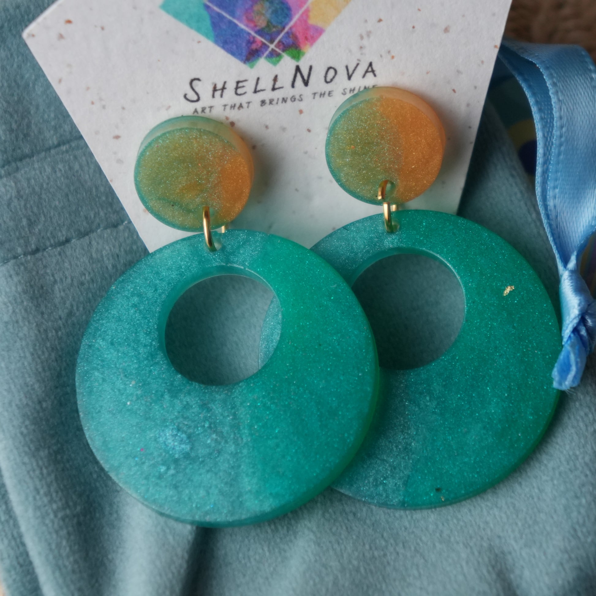 Tidal Shimmer - Stud Earrings