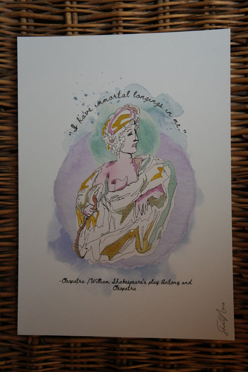 "I have immortal longings in me" – Shakespeare Quote - A4 Print