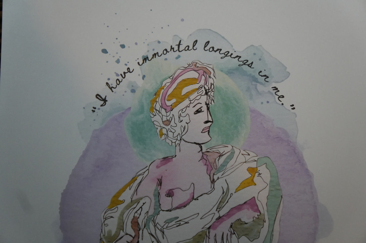 "I have immortal longings in me" – Shakespeare Quote - A4 Print