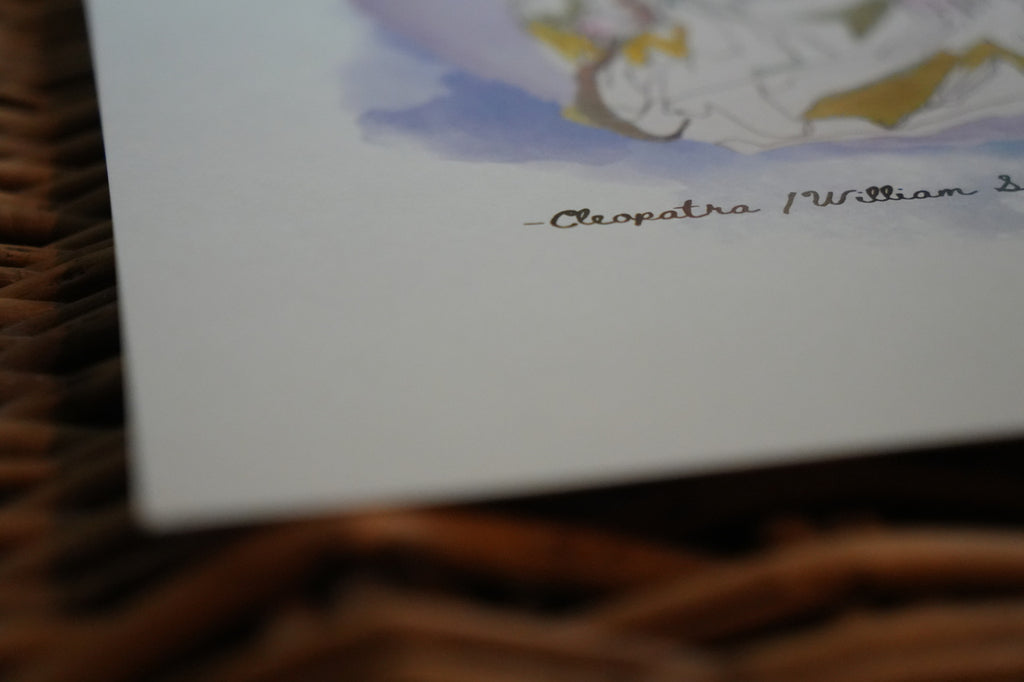 "I have immortal longings in me" – Shakespeare Quote - A4 Print