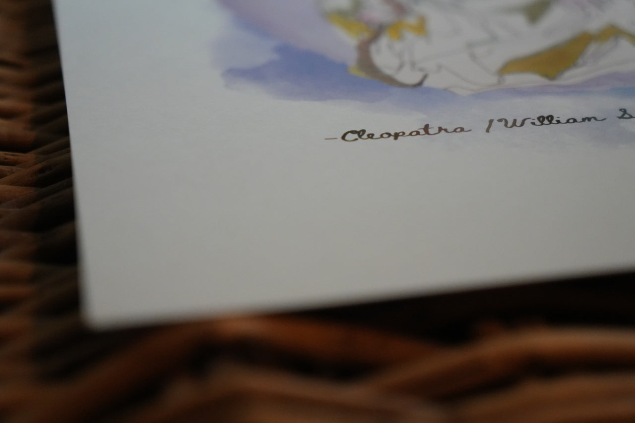 "I have immortal longings in me" – Shakespeare Quote - A4 Print