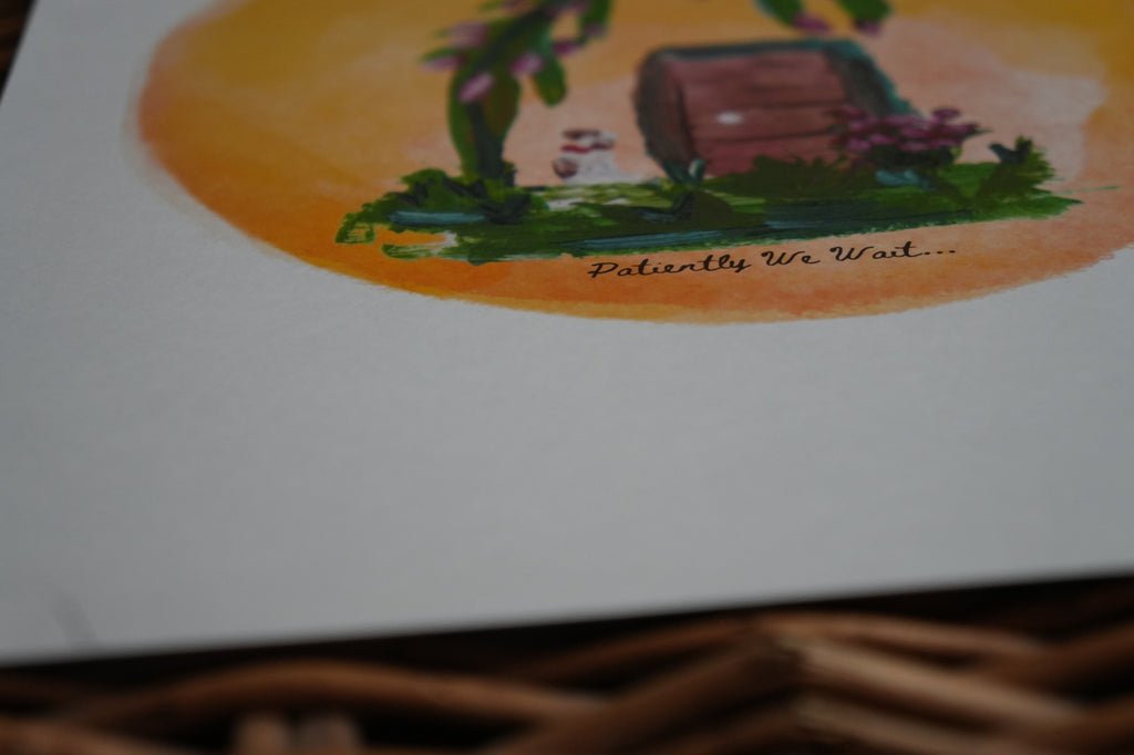 Patiently We Wait... A4 Print