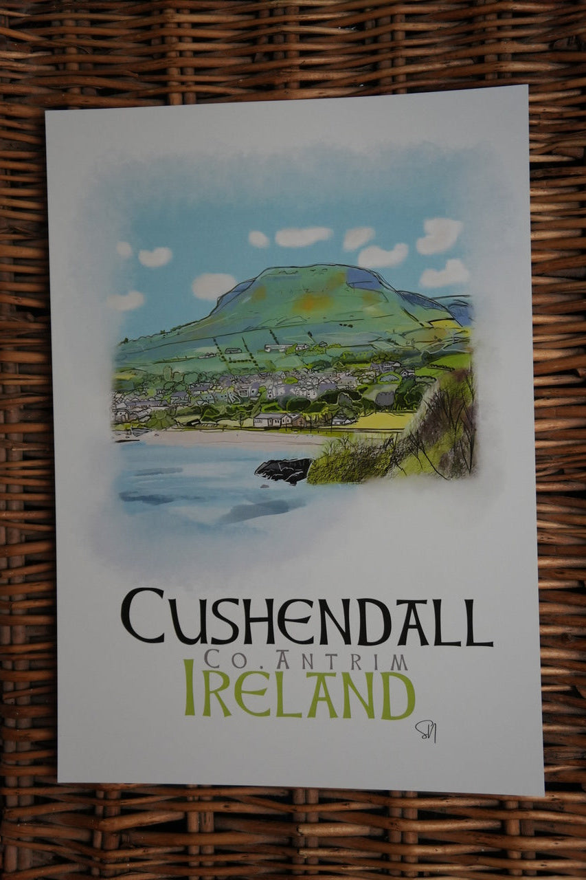 Cushendall – Irish Coastal Beauty -A4 Print