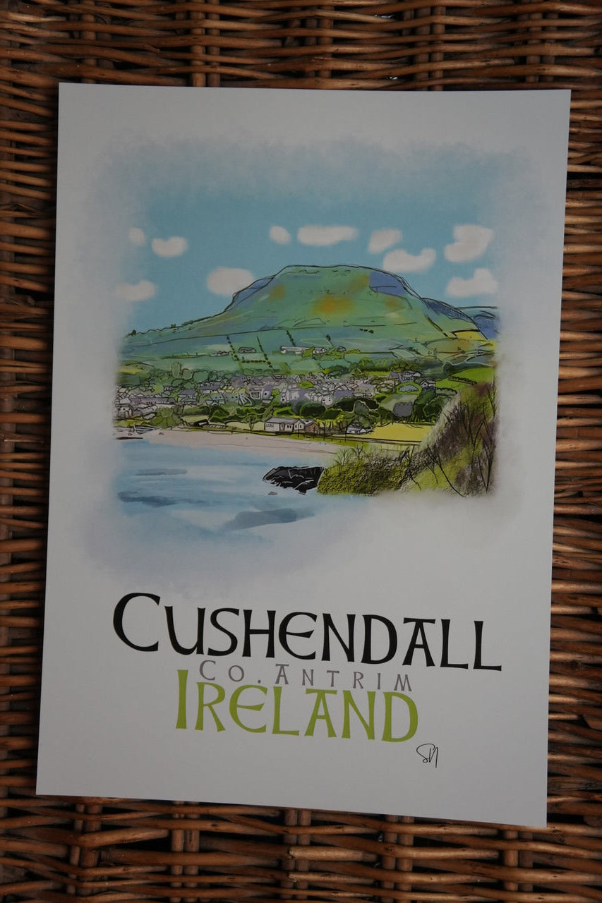 Cushendall – Irish Coastal Beauty -A4 Print