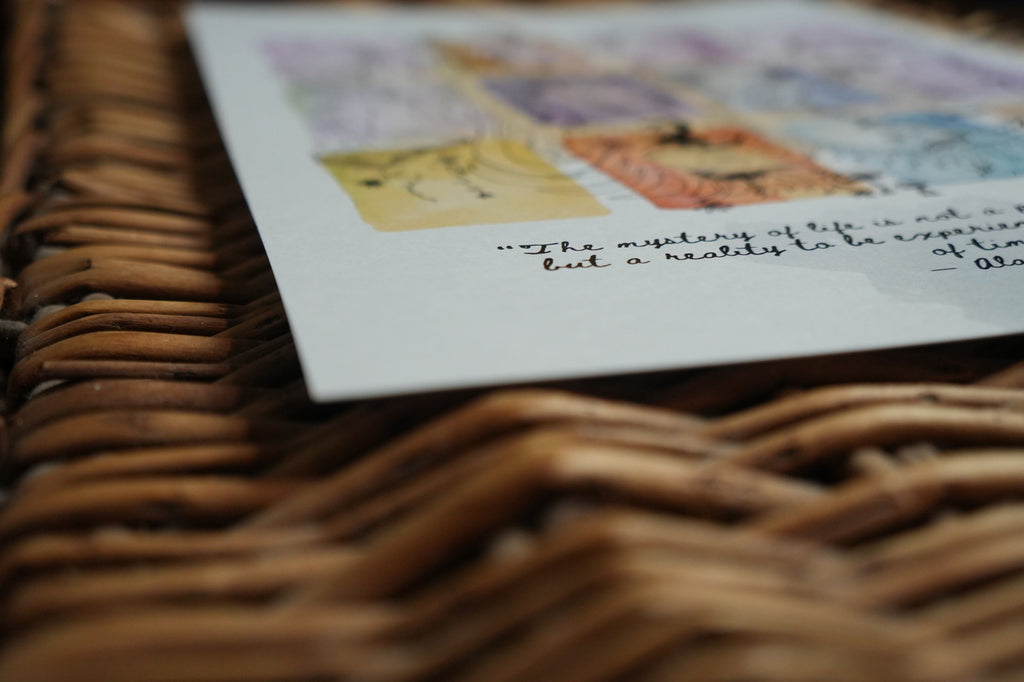 Mystery of Life – Alan Watts Quote - A4 Print