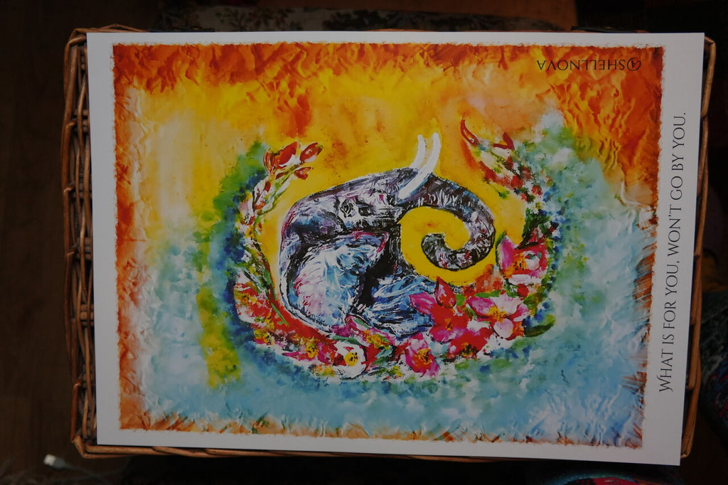 Elephant – “What’s for you won’t go by you” -A3 Print