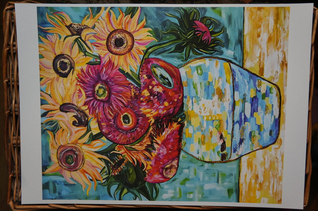 Sunflowers – Stages of Life Inspired by Van Gogh - A3 Print