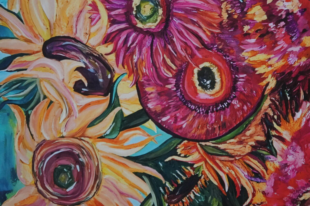 Sunflowers – Stages of Life Inspired by Van Gogh - A3 Print
