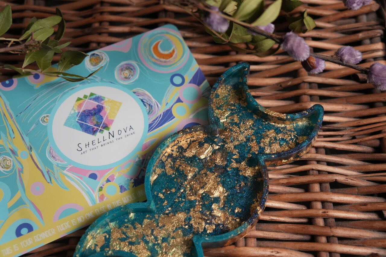 Connect to Colour - Star & Crescent Moon Trinket Tray ✨