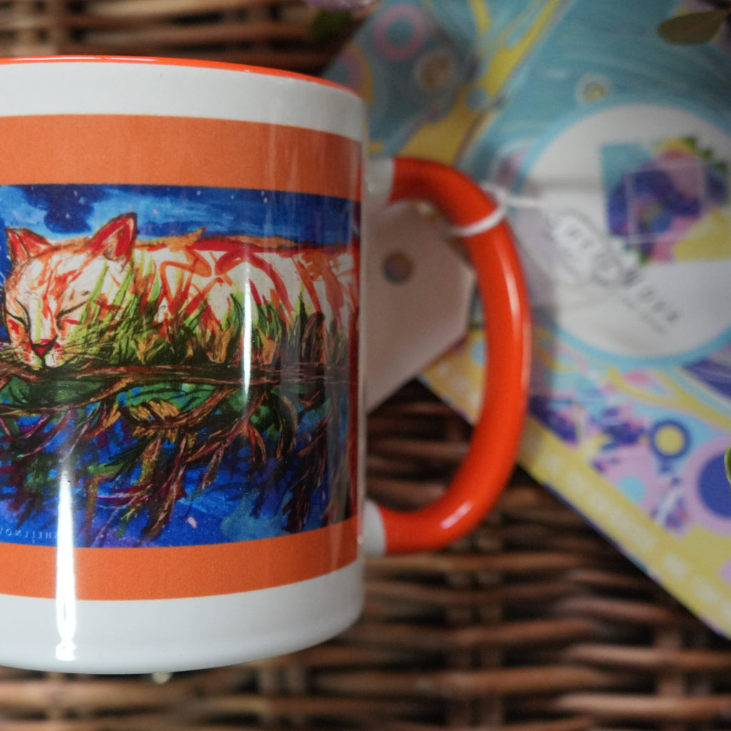 Just Me, in the Moment - Cat Art Mug
