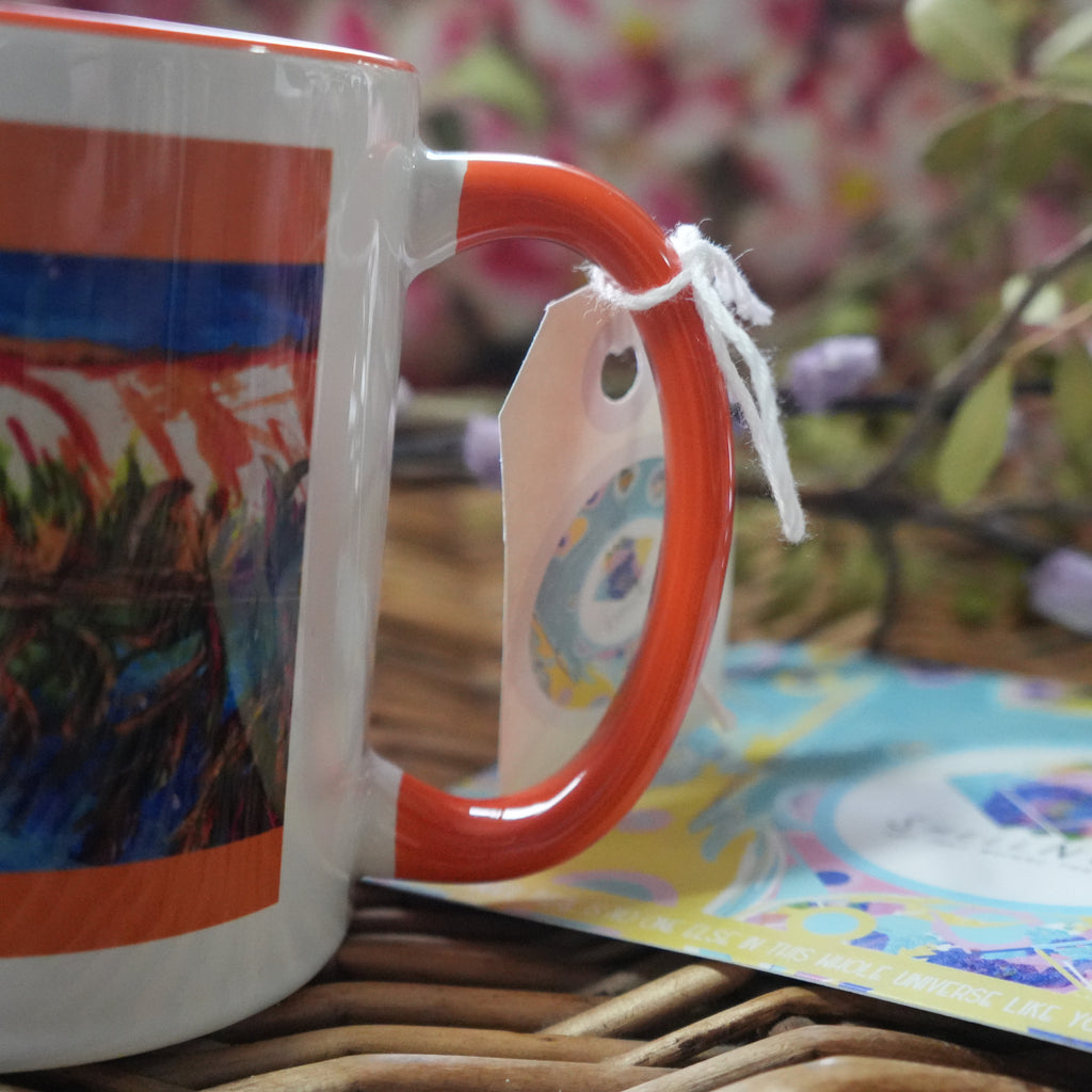 Just Me, in the Moment - Cat Art Mug