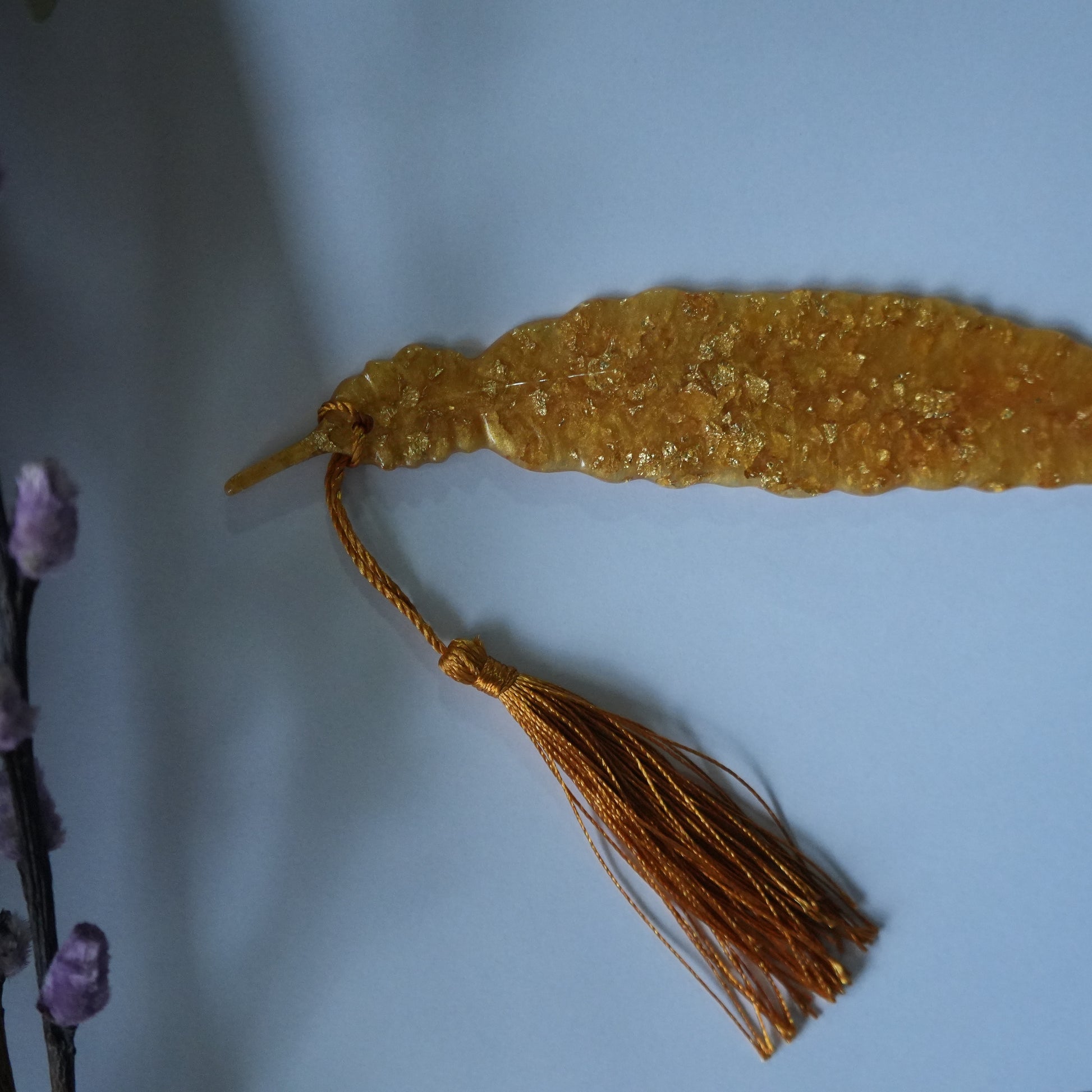 Golden Feathered bookmark