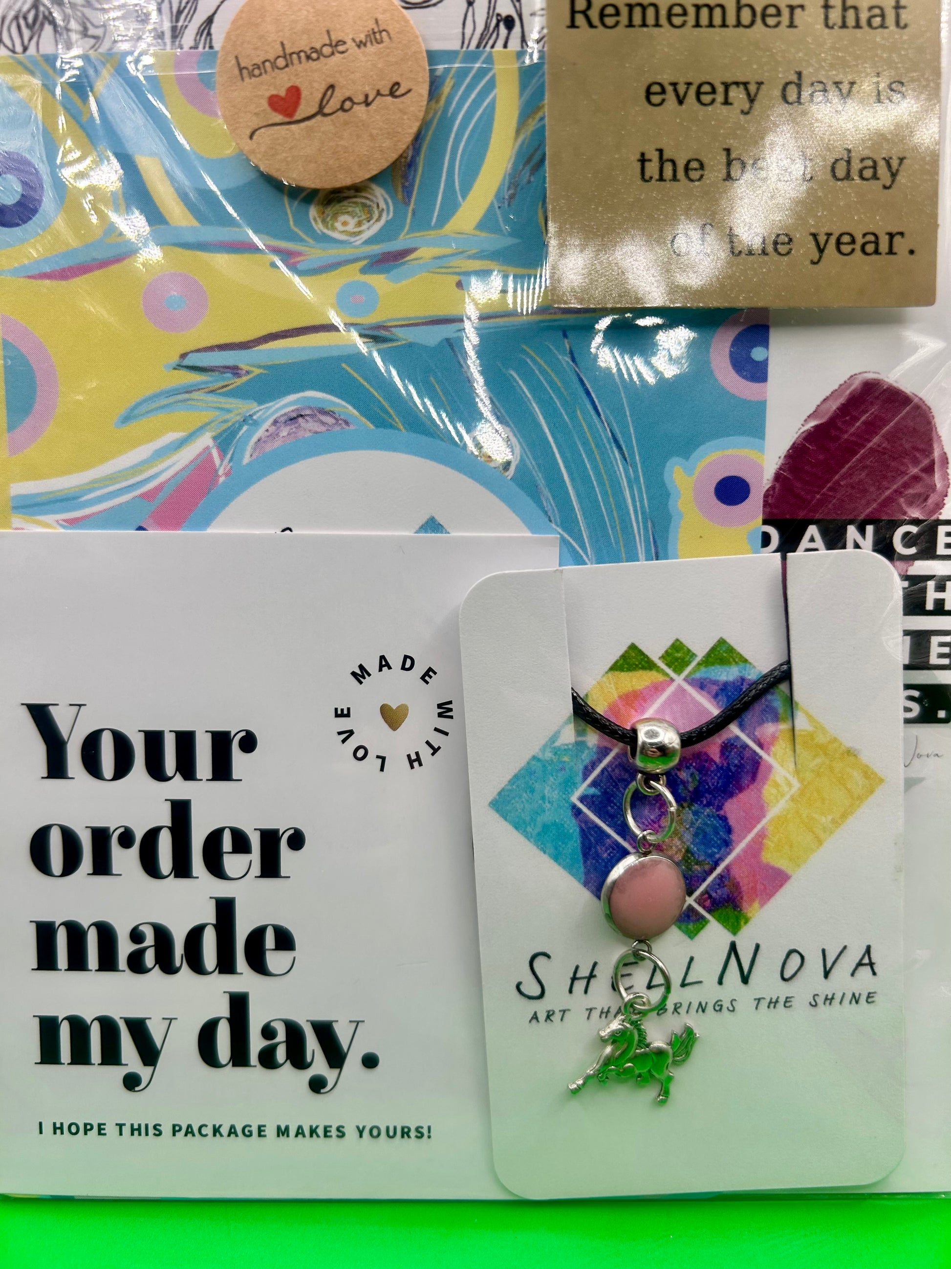 Pink Unicorn Necklace - Ready-to-Go Charm Necklaces – Little Packages of Magic.