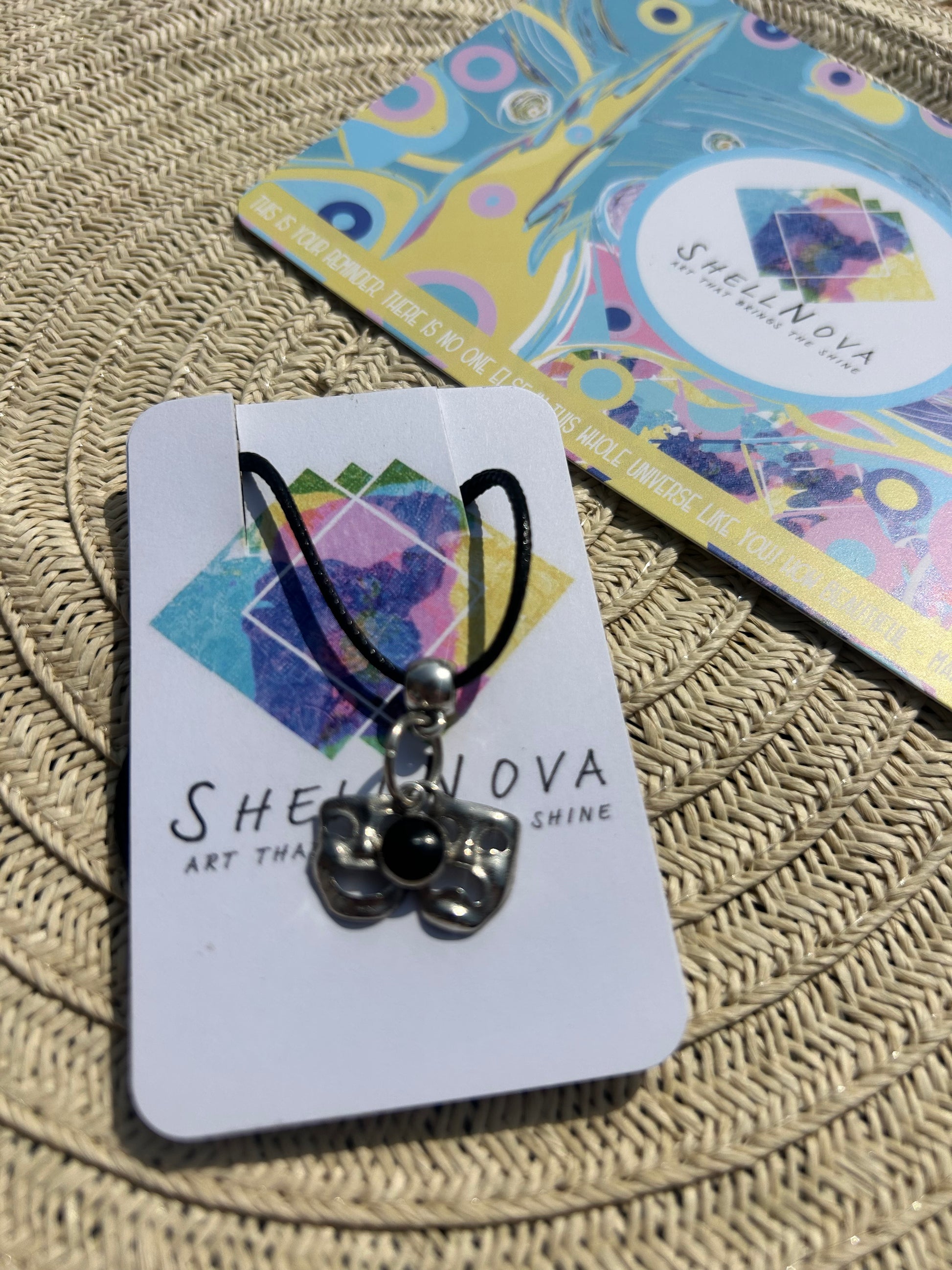 Drama faces Necklace - Ready-to-Go Charm Necklaces – Little Packages of Magic.