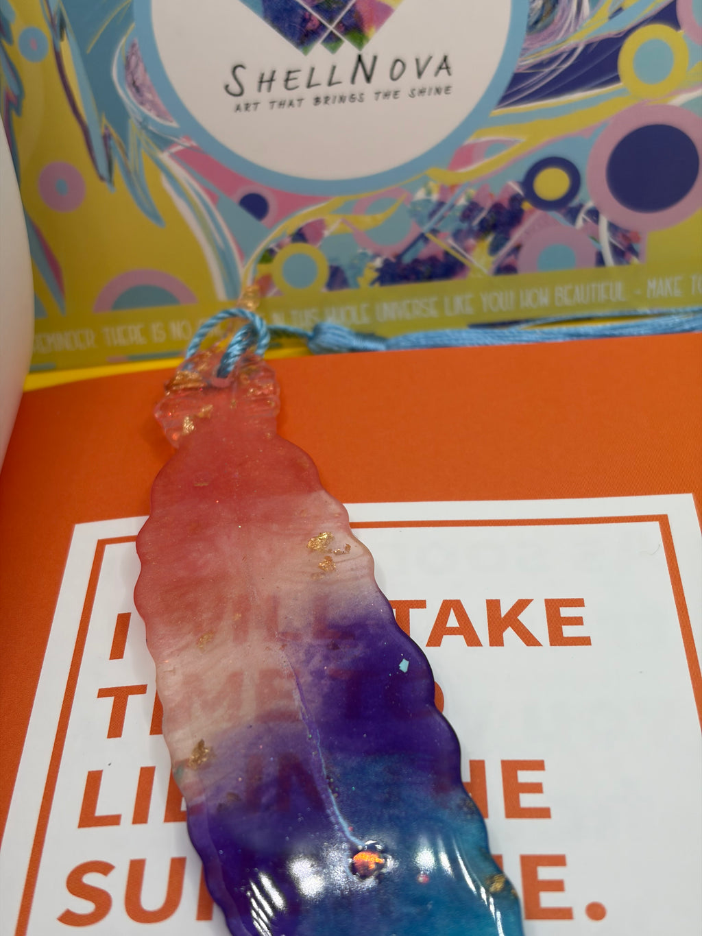 Handmade Feathered Bookmark ✨