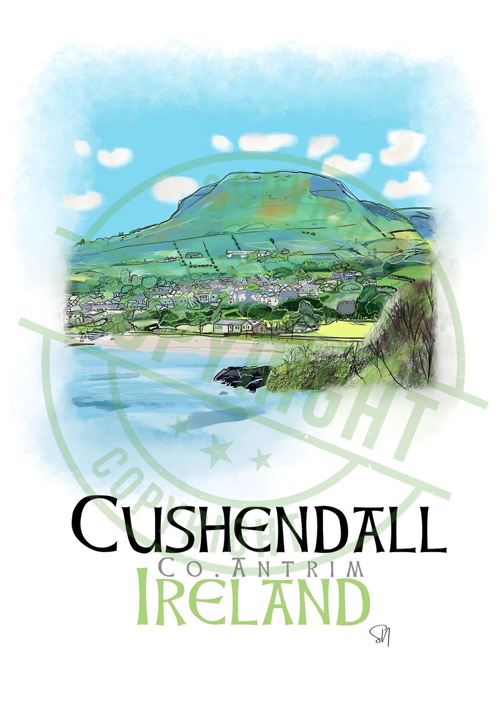 Cushendall – Irish Coastal Beauty -A4 Print