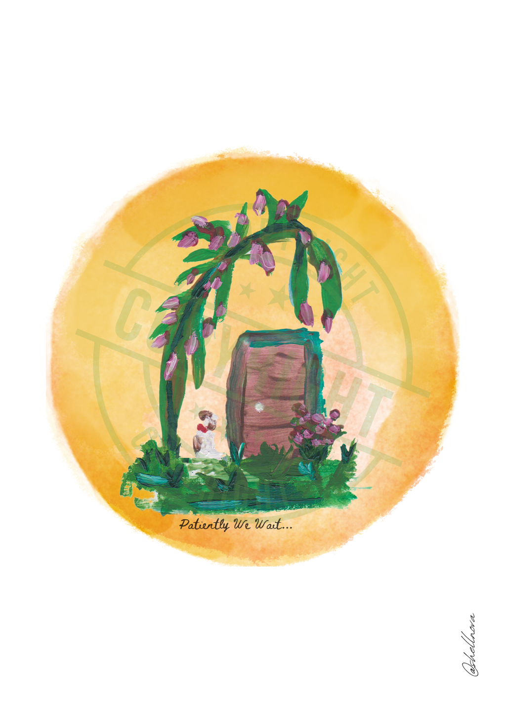 Patiently We Wait... A4 Print