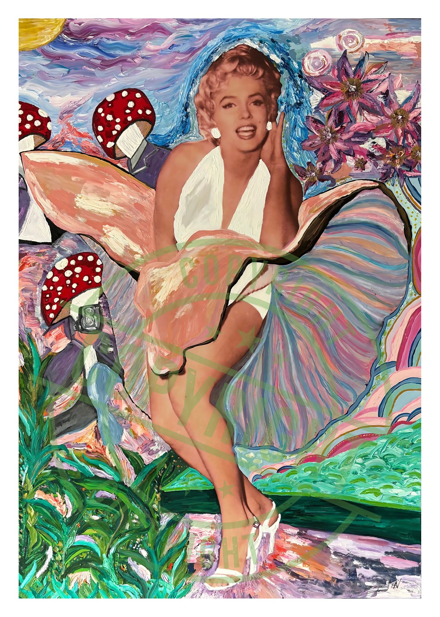 🍄 Mushroom for Marilyn - Magic Reimagined - A4 Print